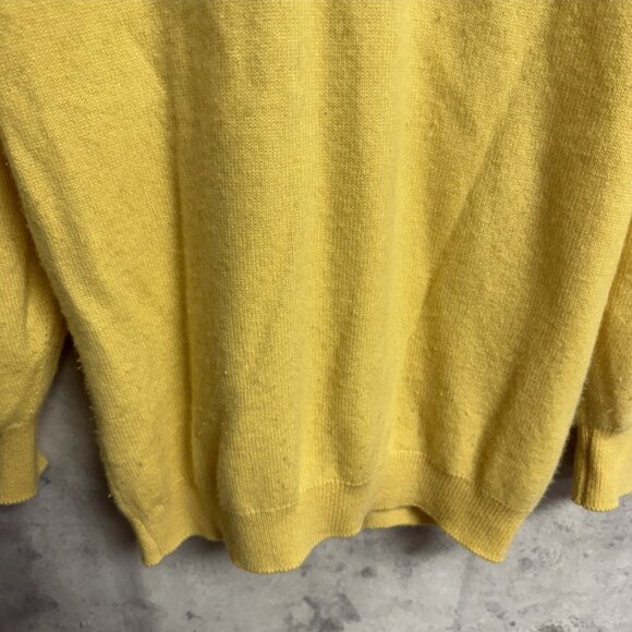 Vintage The Scotch House Cashmere Cardigan Sweater Womens 40 Yellow - Picture 6 of 11